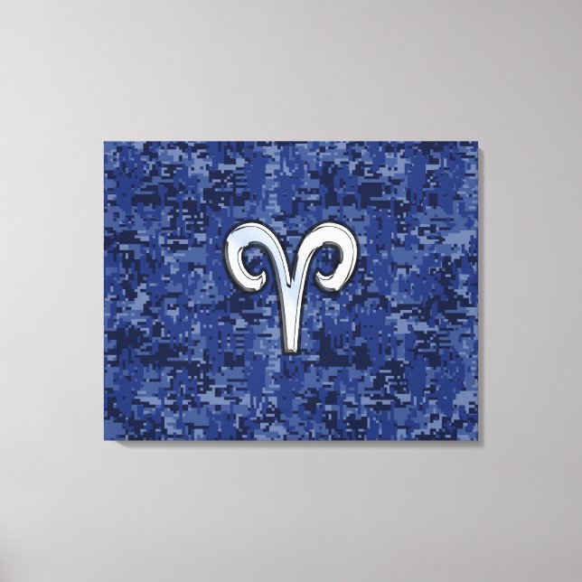 Toile SYMBOLE Zodiaque Aries sur la caméra numérique ble (Recto)