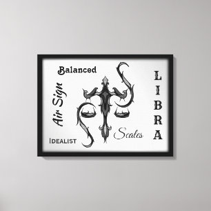 Toile SYMBOLE Zodiaque Libra