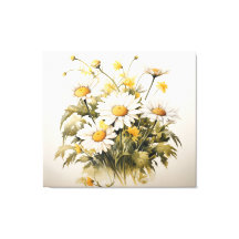 Symphonie des marmites marguerites peinture aquare