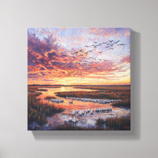 Toile Symphonie du coucher de soleil
