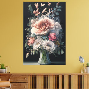 Toile Symphonie florale