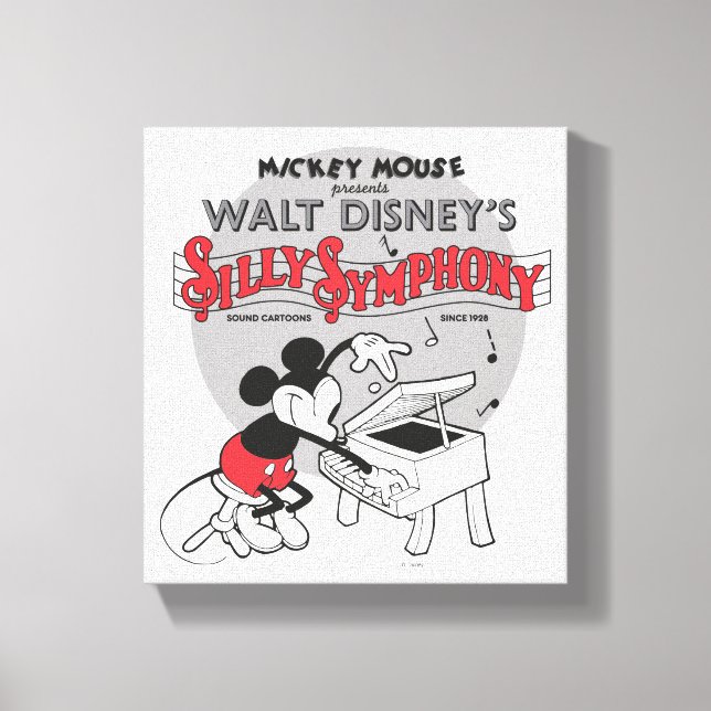 Toile Symphonie vintage Mickey Silly (Recto)
