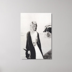 Toile T. E. Lawrence en tenue arabe (photo :