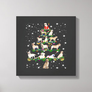 Toile T-shirt classique drôle de Labrador Retriever arbr