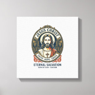 Toile T-shirt graphique pour hommes Jésus Barber Christi