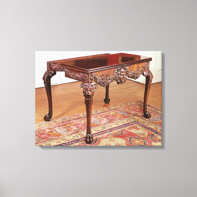 Toile Table de cartes, c.1740 (Recto)