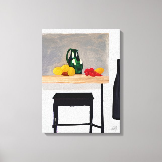 Toile Table et outil d'abstraction moderne avec une vie  (Recto)