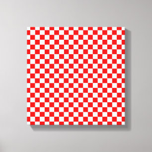 Toile Tableau de bord classique rouge et blanc par STayl