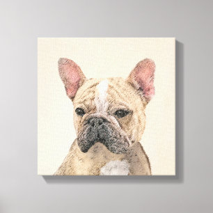 Toile Tableau Français Bulldog (Sable) - Joli Original D