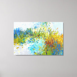 Toile Tableau Paysage Abstrait Impressionniste 24x36