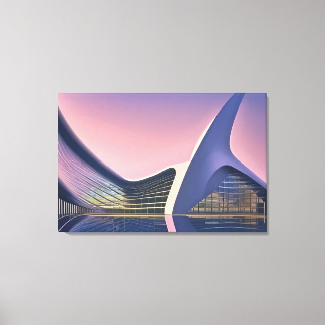 Toile Tableaux d'architecture futuriste (Recto)