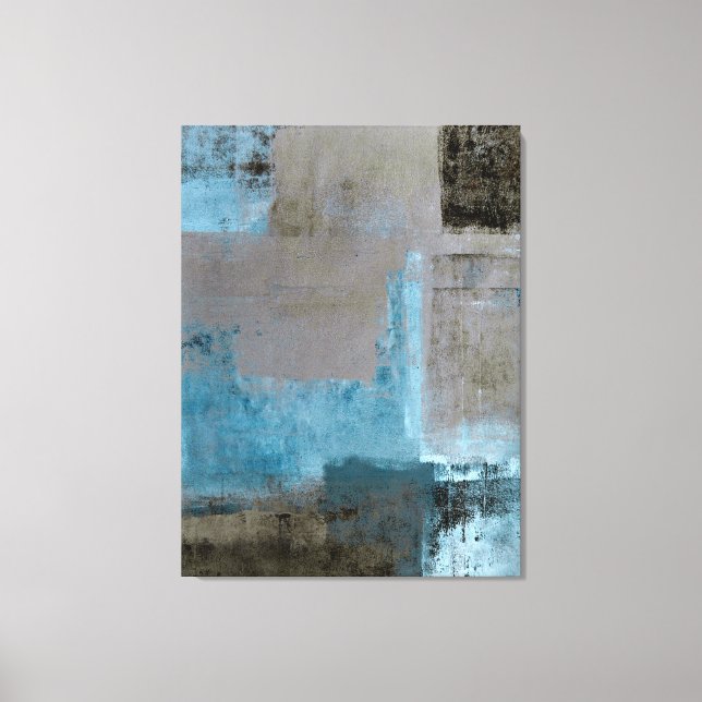 Toile Tableaux d'art Turquoise et Brown (Recto)