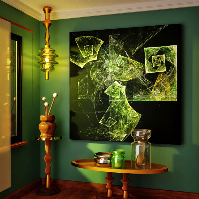 Toile Tableaux enrobés d'art Abstrait à équilibre tordu (Twisted Balance Abstract Art Wrapped Canvas Print)