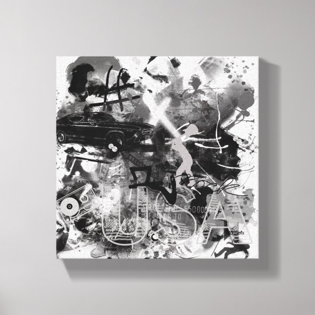 Toile Tableaux Graffiti (Recto)