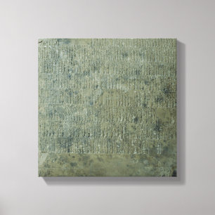 Toile Tablet avec script cuneiform