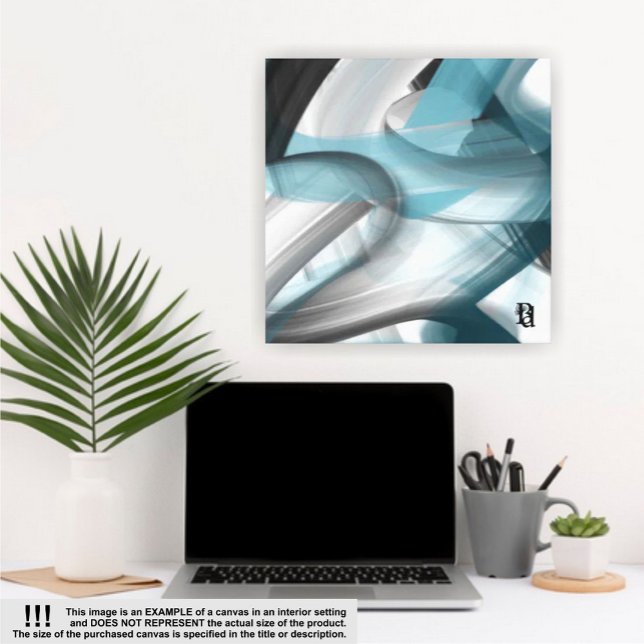 Toile Tablette d'art Abstraite de 32 x 32 pouces Tendanc (Créateur téléchargé)