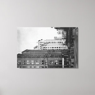 Toile Tacoma, WA - vue du centre de rues principales