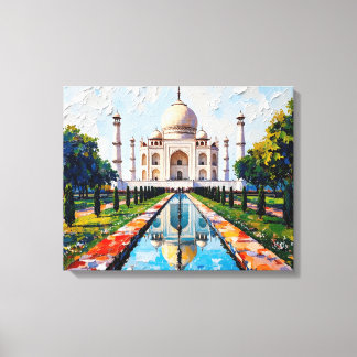 Toile Taj Mahal India Premium Canvas Wall Art