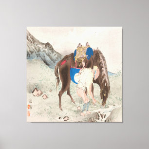 Toile Takeuchi Seiho : Seihō jū in Fuji, Pl.06 (1894)