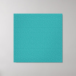 Toile Tanager Turquoise et motif répétitif bleu sarcelle