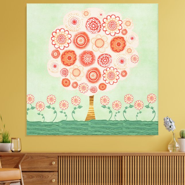 Toile Tangerine Dream Tree Poster multimédia mixte Impri (Insitu(Salon))