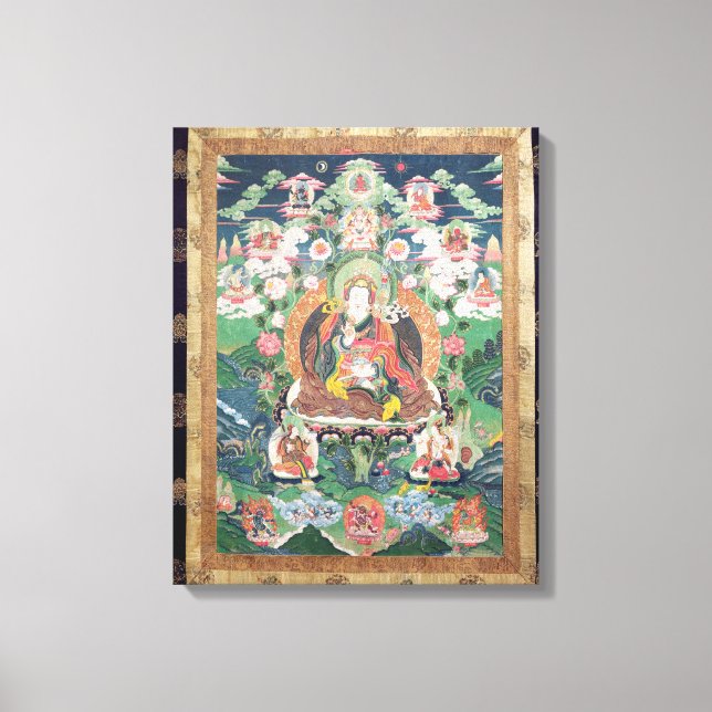 Toile Tanka de Padmasambhava, c.749 AD (Recto)