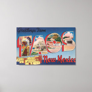 Toile Taos, Nouveau-MexiqueGrandes lettres ScènesTaos, N