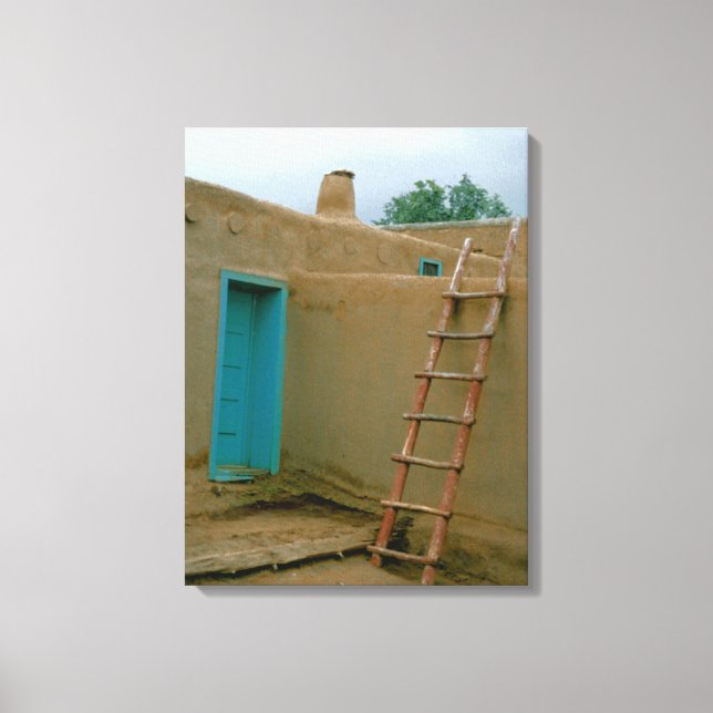 Toile Taos Pueblo Nouveau-Mexique (Recto)