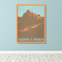 Taos Pueblos vintage du Nouveau-Mexique, Art de po
