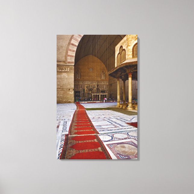 Toile Tapis de prières menant à la mosquée islamique, Le (Recto)