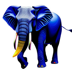 Toile Tapisserie éléphant vibrant Dessous de verre en ve