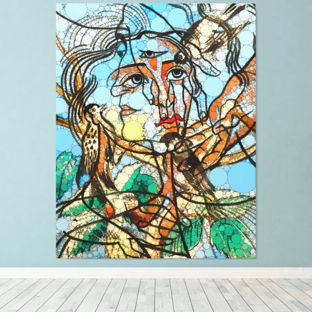 Toile Tarin, points d'infini par Francis Picabia (Insitu (Plancher de Bois))