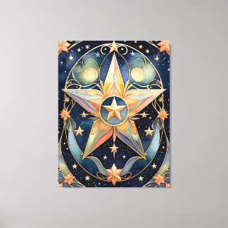 Toile tarot - la star