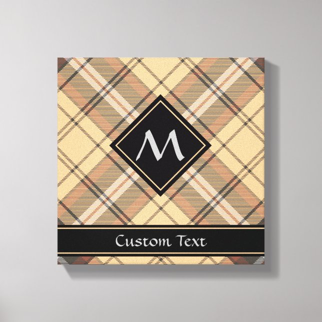 Toile Tartan beige et Brown (Recto)