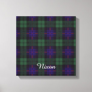 Toile Tartan écossais de kilt de plaid de clan de Nixon
