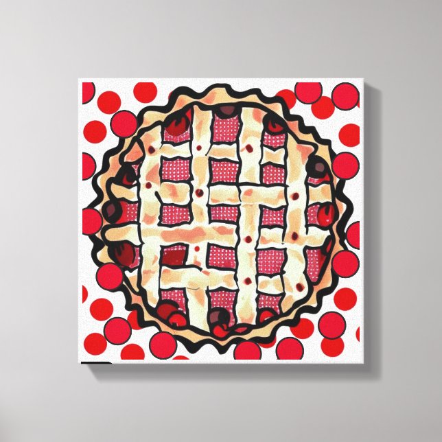 Toile Tarte aux cerises (Recto)