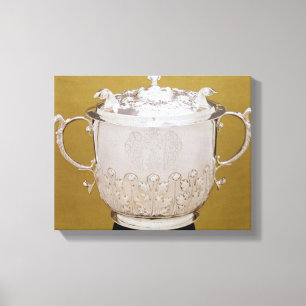 Toile tasse et couverture Deux-manipulées, c.1695