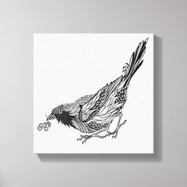 Toile Tatouage d'oiseaux 6 (Recto)
