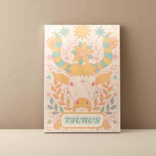 Toile Taurus Celestial Zodiac Pastel Dreams Mur Arts