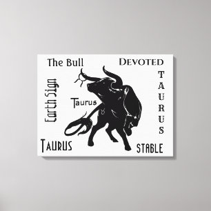 Toile Taurus puissant le Zodiaque Bull