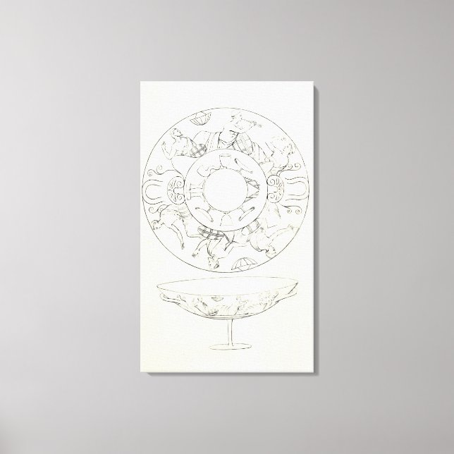 Toile Tazza trouvée à Tarquinia (Recto)