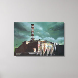 Toile Tchernobyl Power Plante imprimé