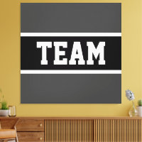 TEAM Bold Athletic Gris foncé Noir Blanc rayures