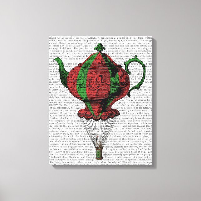 Toile Teapot volant 2 rouge et vert 3 (Recto)