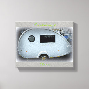 Toile Teardrop caravane tzigane heureux camping Thunder_