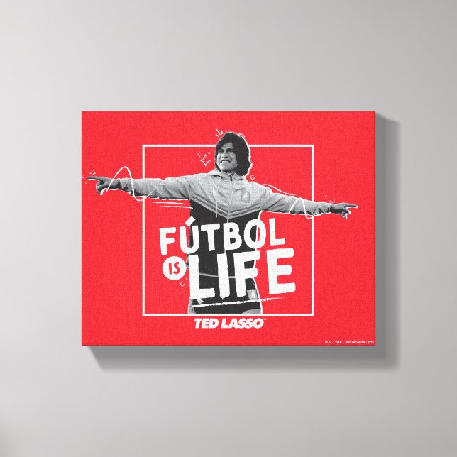 Toile Ted Lasso | Dani Rojas Fútbol is Life (Recto)