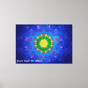 Toile Teinture à tarte bleu-vert