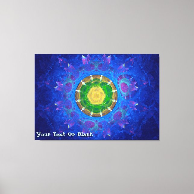 Toile Teinture à tarte bleu-vert (Recto)