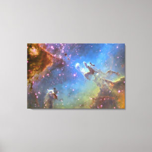 Toile TÉLESCOPE HUBBLE "Aigle Nebula" SUR CANVAS