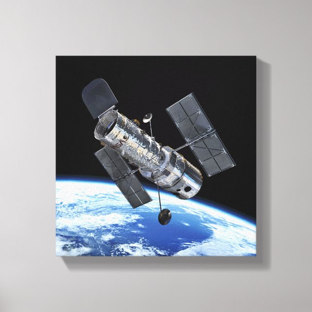 Toile Télescope Spatial Hubble Sur Terre Orbit Photo NAS (Recto)